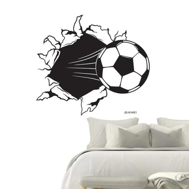 Adesivos de Parede Impermeáveis de Futebol para Transformar Sua Decoração com Estilo