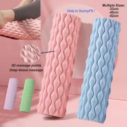 Eva gota de água espuma eixo relaxamento muscular mace massagem vara oco yoga pós massagem rolo 3d ponto massagem exercício rolo - Image 3