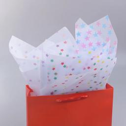 Papel De Tecido Colorido com Estrela, Artesanato DIY, Embalagem De Presentes De Flores, Festa De Casamento, Decoração De Casa Suprimentos, 50x66cm, 10 Folhas por Saco - Image 3