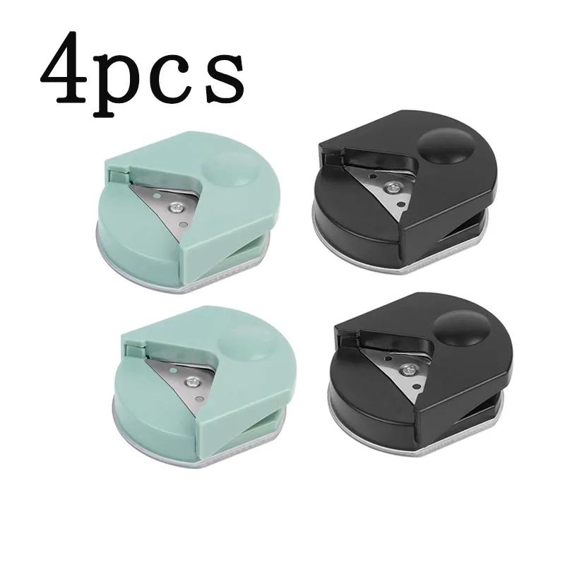 Cortador de Papel Fotográfico com Cantos Arredondados, Punch de 4mm na Cor Preta