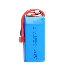 Bateria e carregador LiPo para Wltoys, 2S, 7.4V, 3800mAh, 144010, 12428, 124019, 124018, 1/14, 1/10 RC bateria de carro, peças sobressalentes - Image 2