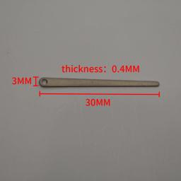 100 peças saxofone vento reed estilhaços de aço inoxidável instrumento musical acessórios peças reparo 30mm - Image 4