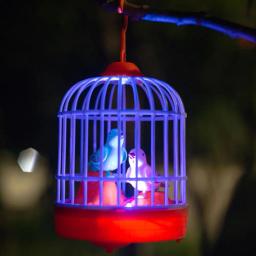 Brinquedos infantis de gaiola de pássaro, pássaros falantes elétricos, mover-se, quebra-cabeça luminoso, desempenho musical, acompanhamento brinquedo de plástico - Image 6