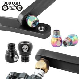 Muqzi-extensores pedais de aço inoxidável para bicicleta, adaptador extensor mtb, 9/16 polegadas - Image 1