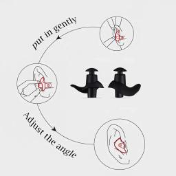 Reutilizável Soft Silicone Ear Plugs, tampões à prova d'água para natação, surf, mergulho e outros esportes aquáticos, 6 pares - Image 6