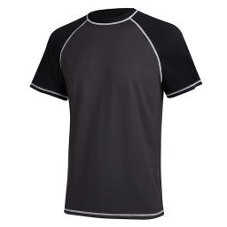 Camisa esportiva de praia de manga curta masculina, roupa esportiva respirável, secagem rápida, blusa para natação ao ar livre, verão, tamanho grande, UPF 50 Plus - Image 4