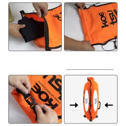 Bóia de natação inflável e Drybag Airbag duplo Flutuador de natação Flutuador de segurança para águas abertas Caiaque Caiaque - Image 3