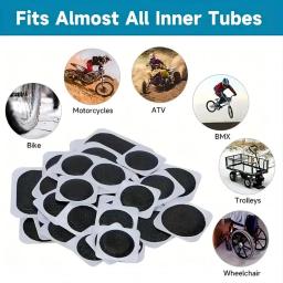Kit de reparo de pneus de bicicleta, remendos de filme de moagem, pé de cabra, ferramentas multifuncionais, remendo de pneu de ciclismo, reparo de bicicleta, punção - Image 3