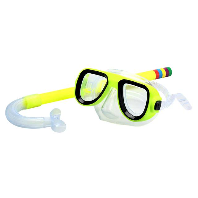 Máscara de Snorkel Infantil com Conjunto Completo para Mergulho: Óculos, Snorkel e Equipamento Subaquático Semi Seco