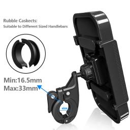 Waterproof Bike Phone Mount suporte do telefone celular para a motocicleta e bicicleta guidão - Image 6