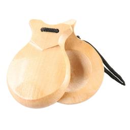 Castanholas dança flamenca com corda castanheiro espanhol para crianças adultos, 2 peças - Image 3