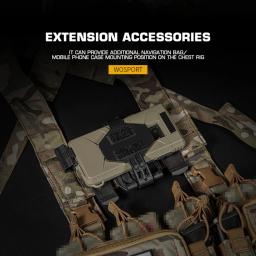 Airsoft tático peito equipamento, placa, navegação malote, caixa do telefone, montagem, colete de caça, acessórios, d3crm - Image 4