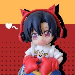 Ob11 roupas canguru babador manga curta luvas de boxe terno para molly, ymy, obitsu11, gsc, 1/12bjd sapatos boneca acessórios - Image 2