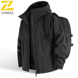 Viagem caminhadas jaqueta masculina roupas de motocross mountain bike casaco à prova dwaterproof água outerwear feminino acampamento com capuz blusão - Image 4