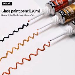 1pc bebeo pintura acrílica alívio textura pigmento diy 20ml gancho linha ferramenta estilo caneta pintura arte suprimentos para artista - Image 2