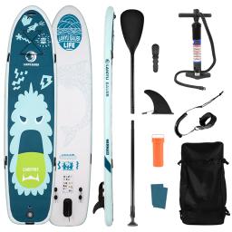 Inflável Double Layer Surf Board, criança e pai filho SUP Board, Stand Up Paddle Kayak, tamanho grande, 12x34 in, EUA UPS, Fedex - Image 1
