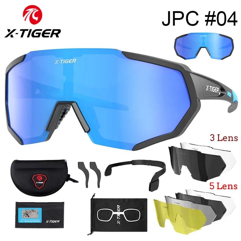 X-TIGER óculos de ciclismo polarizados óculos de bicicleta esportes fotocromáticos óculos de sol mtb estrada bicicleta 3/5 lente - Image 1
