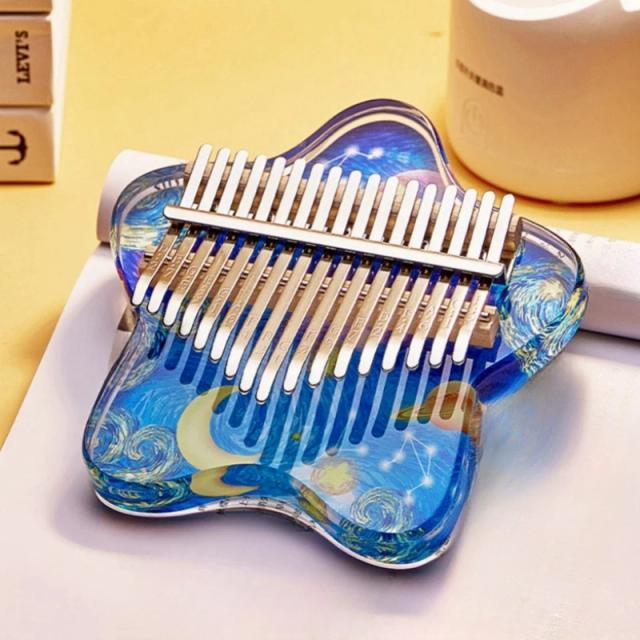 Kalimba Transparente de 17 Tons: O Presente Musical Perfeito para as Festas