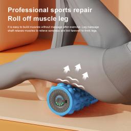 Rolo de espuma vibratório elétrico, coluna de massagem, rolo de exercício recarregável, 5 modos, rolo massageador de tecido muscular para ioga, pilates - Image 4