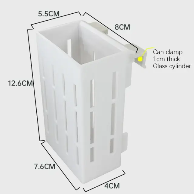 Cesta de parede para plantas aquáticas e suporte para aquário hidropônico 1pc