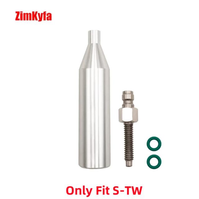 Kit de conversão co2 hpa para roscas pneumáticas, S-TW e rg, substituição de cartucho de cilindro de 12g, acoplador rápido macho de 8mm para ferramenta de ar