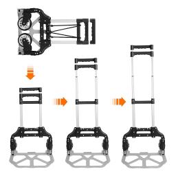 Caminhão De Mão Dobrável De Liga De Alumínio, Carrinho de mão portátil, Carrinho para bagagem de viagem, Carrinho de compras - Image 1