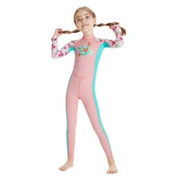 DIVE & SAIL-maiô de uma peça para crianças, traje Rash Guard, manga comprida, sunsuit para esportes aquáticos, roupa de banho para meninas, juventude - Image 4