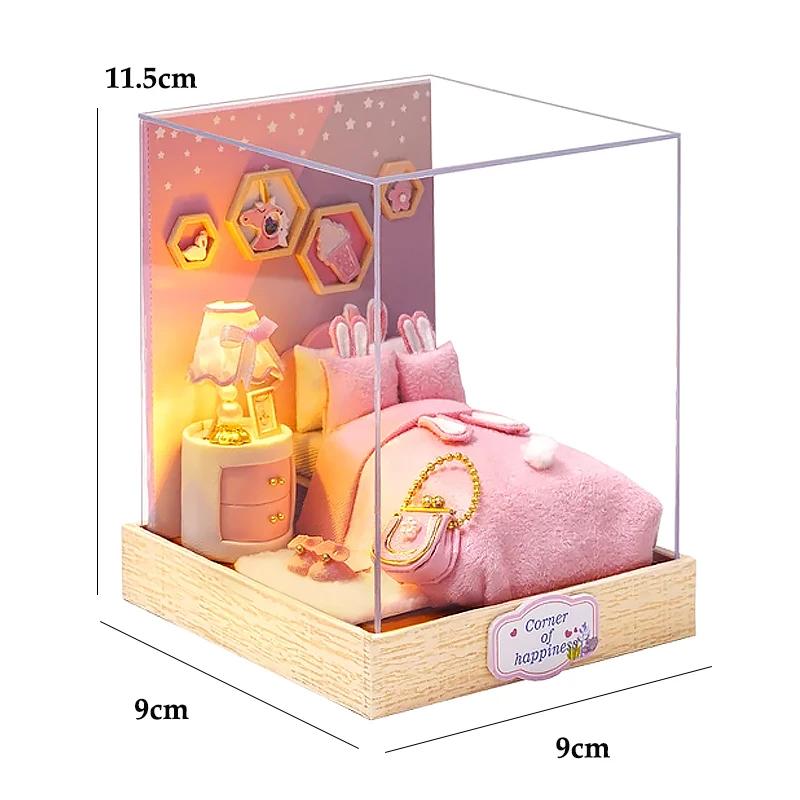 Magic City Casas de bonecas para meninas 3D Puzzle, Kits de construção em miniatura, Dollhouse com móveis, luzes LED para presentes de aniversário - Image 1