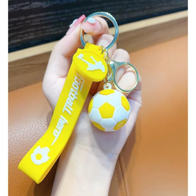 Chaveiro de Futebol em PVC Soft Glue - Acessório Perfeito para Fãs, Decoração e Lembranças