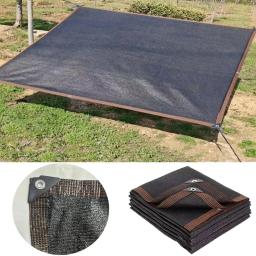 Black Sunshade Net, Planta Sombreamento, Cobertura de Estufa, Mesh Fence, Privacy Screen, Jardim Sun Shed, Exterior Anti-UV, 70 a 80%, 12PIN - Image 4