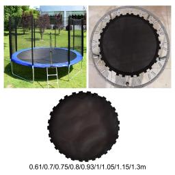Tapete de trampolim preto reutilizável para treino doméstico durável equipamento leve redondo - Image 4