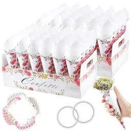 Portátil Corneta Confetti Set, Confetes para casamento, Confetes para casamento, 60 pcs - Image 5