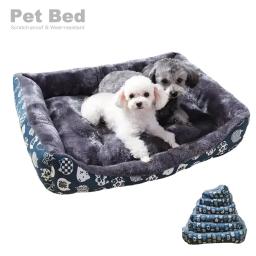 Sofá de memória ortopédico para animais, cama de luxo, cães médios, pet, quente, pelúcia, almofadas para cachorros, elástico elevado, resistente ao desgaste, suprimentos, inverno - Image 1