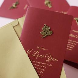 Amor Gift Card com Envelope, Presente do dia dos namorados, aniversário, presente de aniversário para namorada, namorado presente, presentes de casamento - Image 2