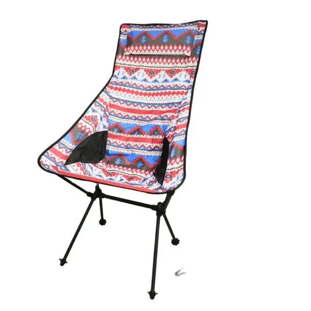 Cadeira de Acampamento Dobrável Portátil para Lazer em Praia e Jardim com Design Confortável e Durável