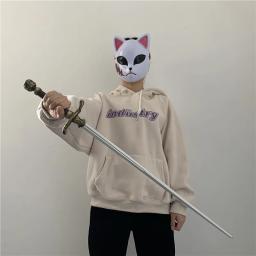 Grande 1:1 espada de costura agulha espada arma filme cosplay espada prop role play presente segurança plutônio inverno geada espada 79cm - Image 4