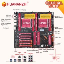 Huananzhi x99 f8d plus lga 2011-3 xeon x99 placa-mãe com intel xeon e5 2680 v4 * 2 kit combo conjunto suporte ddr4 recc não-ecc ru - Image 3