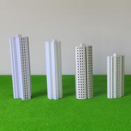 Modelo De Construção Em Miniatura De Plástico ABS, Casa De Arquitetura, Layout De Cena De Mesa De Areia, Materiais De Diorama, 3 Unidades por Lote - Image 4