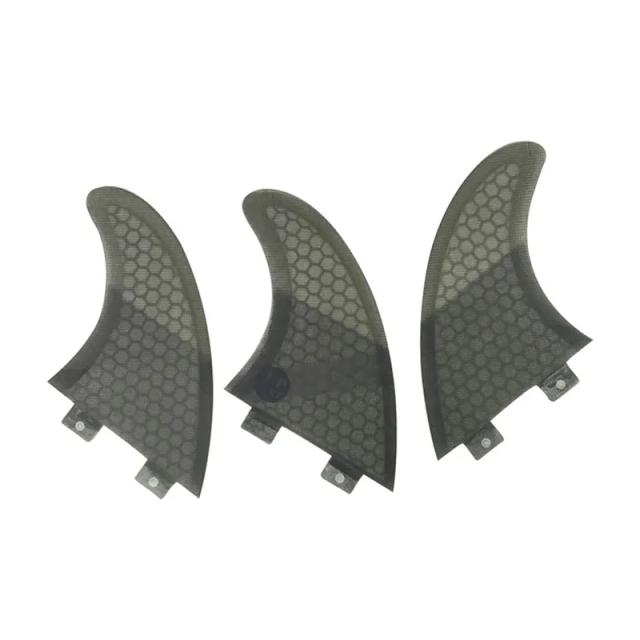 Barbatanas de Surf UPSURF FCS em Fibra de Vidro com Design em Favo de Mel - Modelos S, M, L e Acessórios Duplos UK2.1 e GL