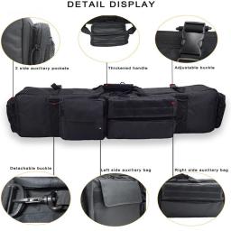 Nylon Tactical Hunting Rifle Bag, Air Gun, Combate Tiro, Acessório de Ombro, Bolsa ao ar livre, M249 Mochila - Image 4