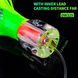 Polvo Saia Isca Trolling Lure com Water Hole, Equipamento de pesca, acessórios de pesca ao ar livre, durável e prático, 23x3cm, 9" - Image 1