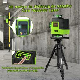 Clubiona 4d 16 linhas profissional alemão núcleo piso teto controle remoto linha verde nível laser com 5000mahs bateria li-ion - Image 2