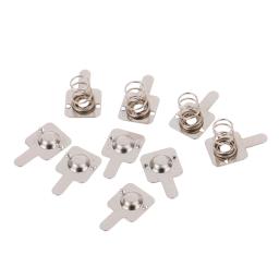 Substituição Metal Baterias, Silver Spring Contact Plate, Pilhas AAA, 10 Pares - Image 2