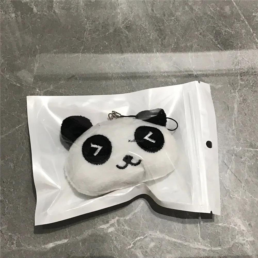 6 projetos, brinquedos do luxuoso-boneca enchida do brinquedo do luxuoso do panda, brinquedos do luxuoso animal do urso da corrente chave - Image 1