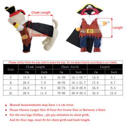 Terno pirata caribenho para gatos, Traje de Halloween, Roupas engraçadas de gato, Cosplay de cachorro, Vestuário de festa, Roupas de gatinho - Image 6
