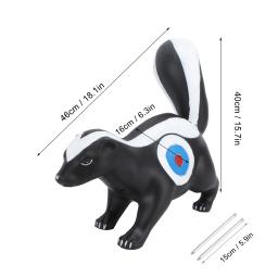 Tiro com arco portátil alvo para a prática de treinamento, Seta Acessório, 3D, crânio, animal, PU, portátil - Image 2
