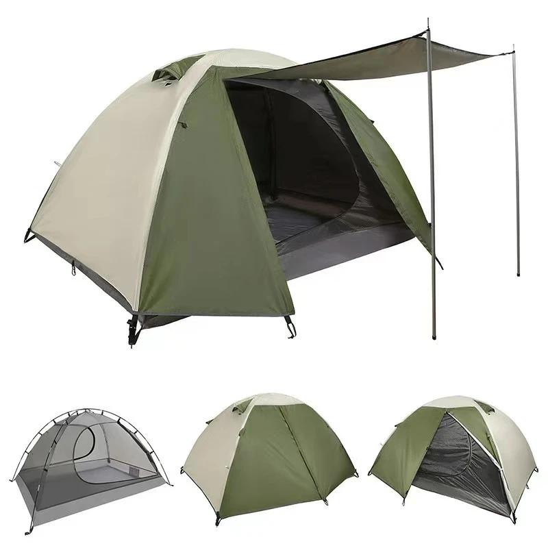 Impermeável Grande Barraca de Acampamento, Dupla Camada, Quarto Família, Luxo, 3 Quartos, Alta Qualidade, Ao ar livre, 6 Pessoa, Personalizado, 3 - Image 1