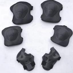 Conjuntos de engrenagens protetoras para crianças, segurança do joelho, patins no gelo, protetor de rolo, esporte ao ar livre, patinação, bicicleta, crianças, 6 pcs - Image 5