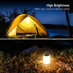 Lanterna De Acampamento Recarregável, Lanterna, Luz De Acampamento, Caminhadas De Emergência, Luz De Tenda Impermeável, Lâmpadas LED portáteis - Image 4