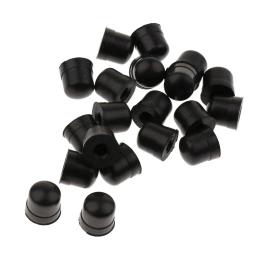 Silicone Trombone Slide Bow, Borracha End Tip Bumper, Brass Instrument, Acessórios de Reparação, Preto, 20pcs - Image 5